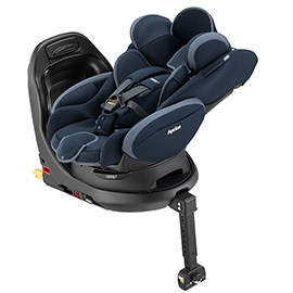 アップリカ　フラディア グロウ ISOFIX セーフティープラス AB ウェーブブラック BK　横向きベッド時