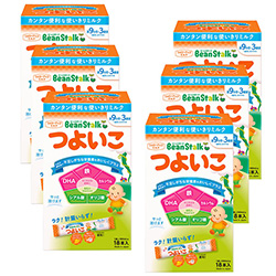  ビーンスターク フォローアップミルク　つよいこ スティック6箱セット