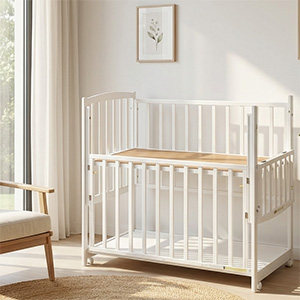 船橋市　ベビーベッドレンタル　ツーオープン ホワイト