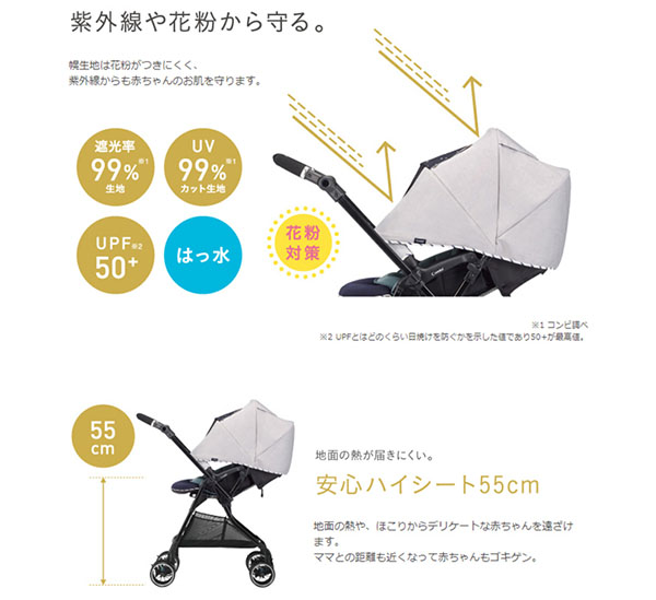 販売 スゴカルα 4キャス compactエッグショックHS コンビ