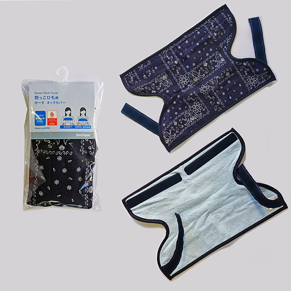 ネイビーバンダナの、左はパッケージです。右上は外側、右下は内側です。